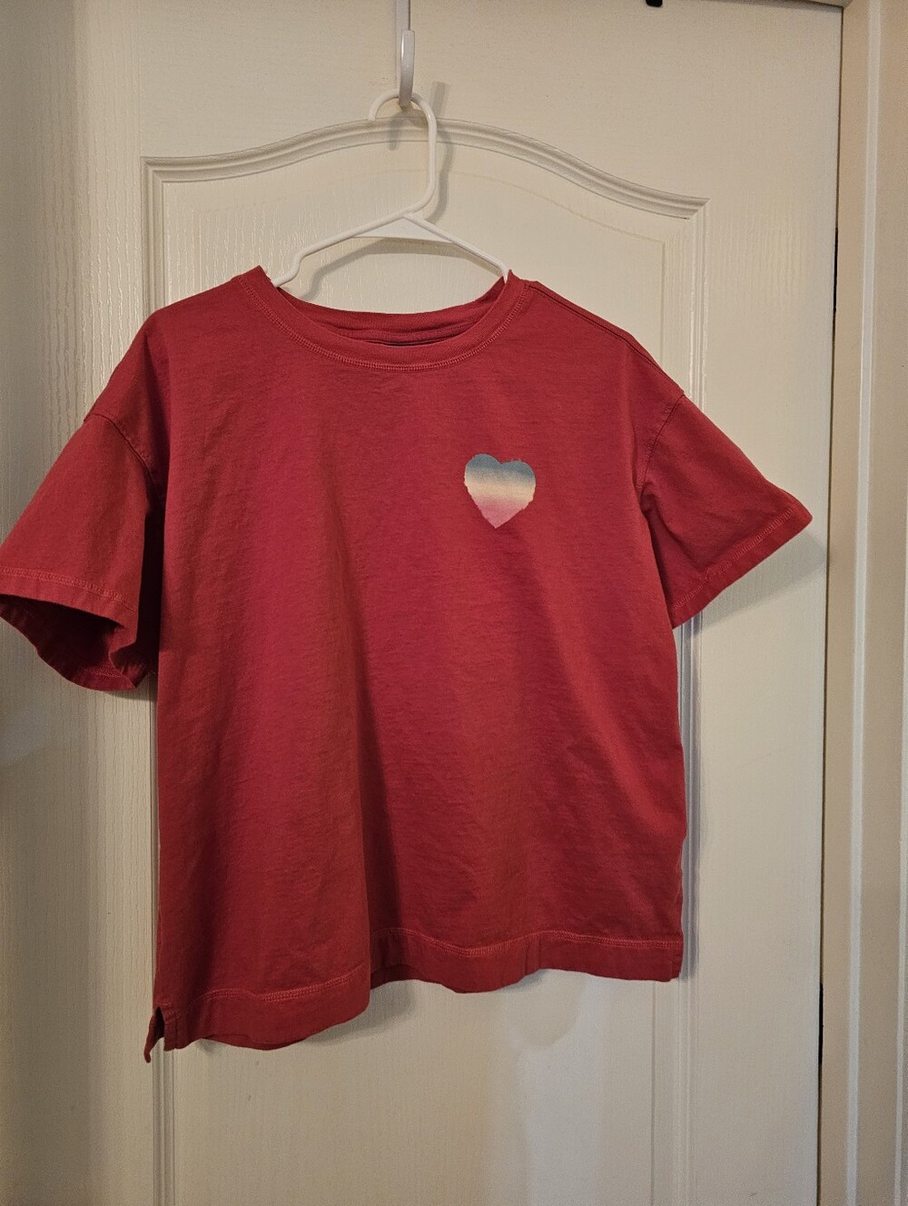 Old Navy Womens Short-Sleeve Heart Tee - Hot Pink.